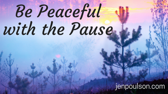 Be Peaceful with the Pause