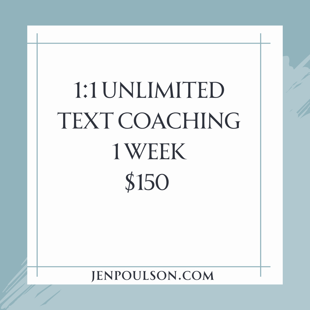 Voxer Coaching- 1 week