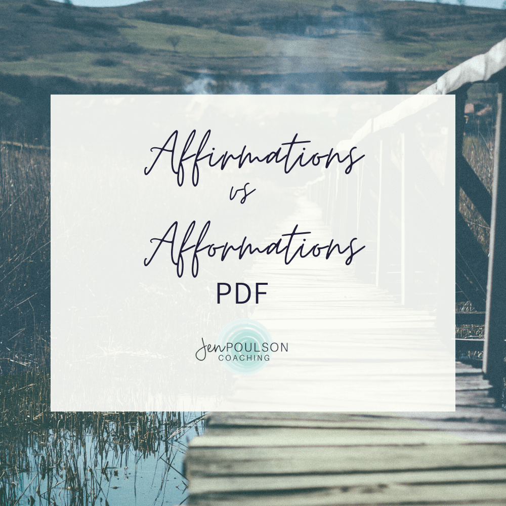 Affirmations vs Afformations PDF - Jen Poulson