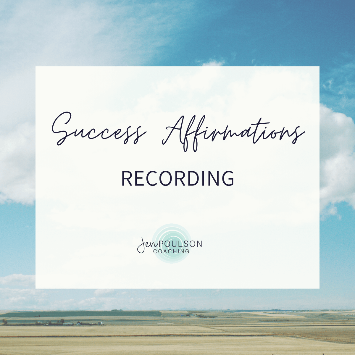 Success Affirmations Recording