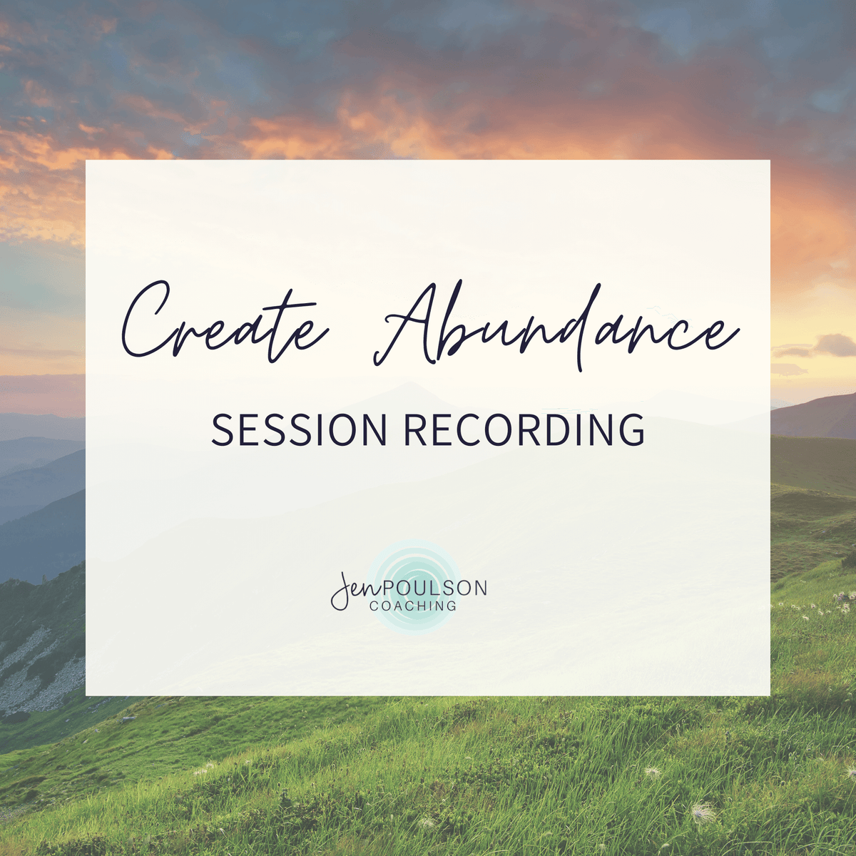 Create Abundance Session Recording